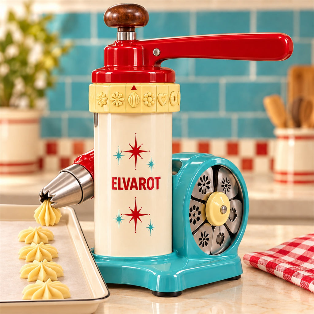 Elvarot Manual Cookie Press with Pattern Discs - secondary product or use view
