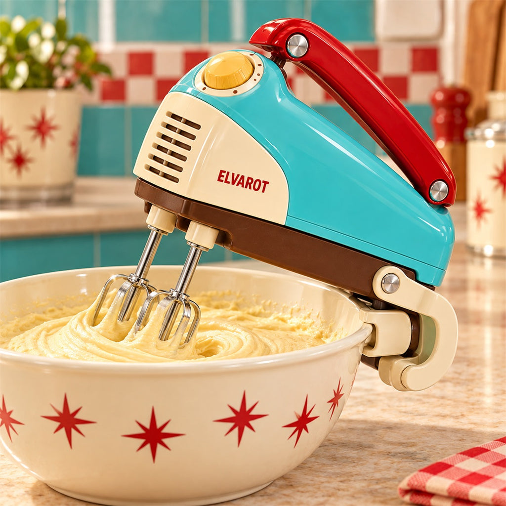 Elvarot Folding Hand Mixer with Beater Storage - secondary product or use view
