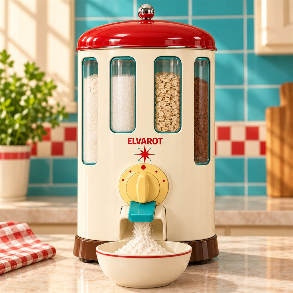 Elvarot Four-Compartment Dry Food Dispenser - secondary product or use view